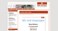 Desktop Screenshot of pl-prolayout.de