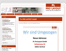 Tablet Screenshot of pl-prolayout.de